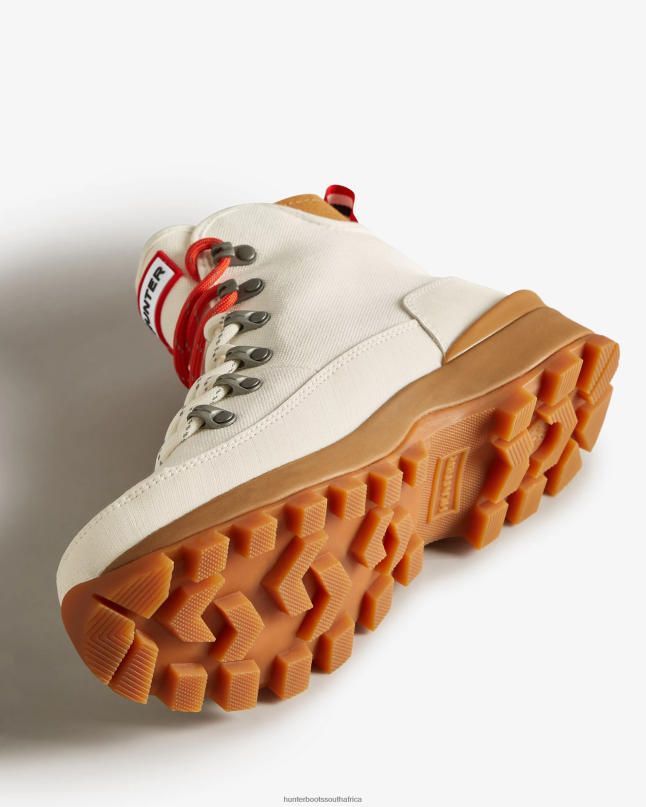 Women Canvas Desert Commando Boots 8D4VJ118 Hunter Natural