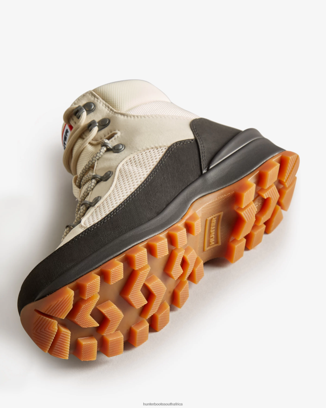 Women Explorer Insulated Lace-Up Commando Boots 8D4VJ330 Hunter White Willow/Cosy Cream/Black