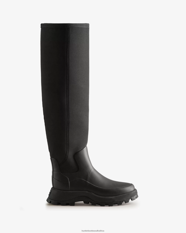 Women City Explorer Tall Neoprene Boots 8D4VJ196 Hunter Black