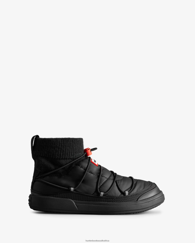 Women In/Out Insulated Lace Up Slipper Boot 8D4VJ301 Hunter Black