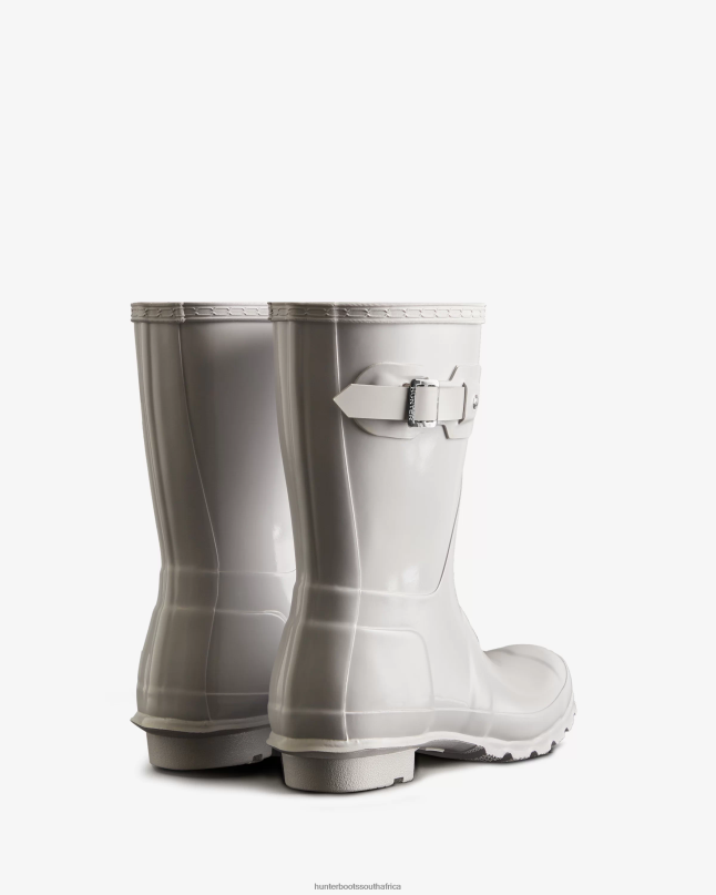 Women Original Short Gloss Rain Boots 8D4VJ210 Hunter White