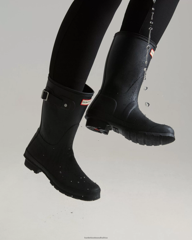 Women Original Short Rain Boots 8D4VJ16 Hunter Black