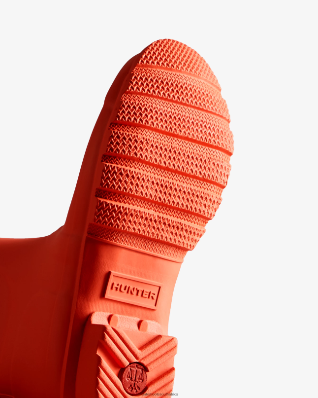 Women Original Short Rain Boots 8D4VJ306 Hunter Sun-Cup Orange