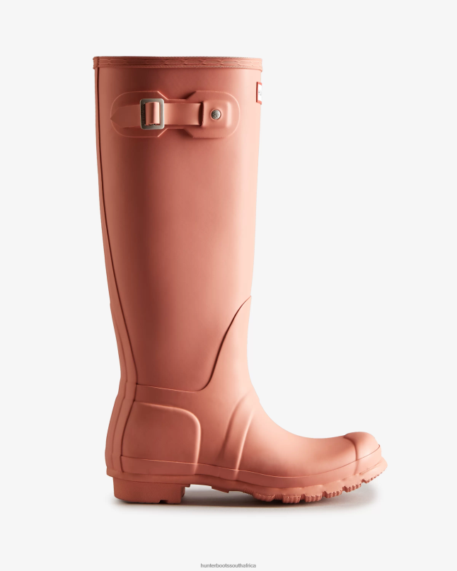 Women Original Tall Rain Boots 8D4VJ187 Hunter Rough Pink