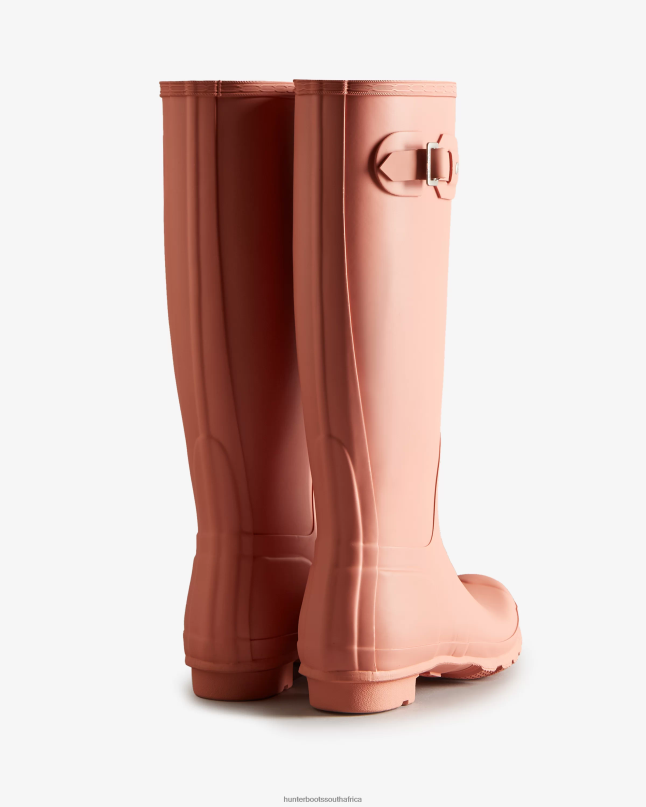 Women Original Tall Rain Boots 8D4VJ187 Hunter Rough Pink