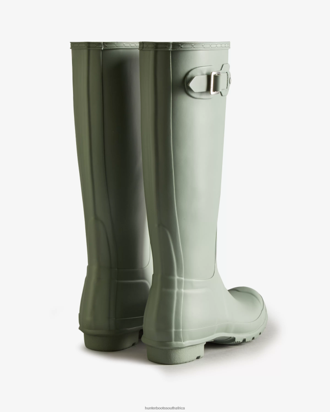 Women Original Tall Rain Boots 8D4VJ224 Hunter Sweet Gale Green