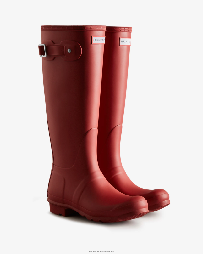 Women Original Tall Rain Boots 8D4VJ59 Hunter Military Red