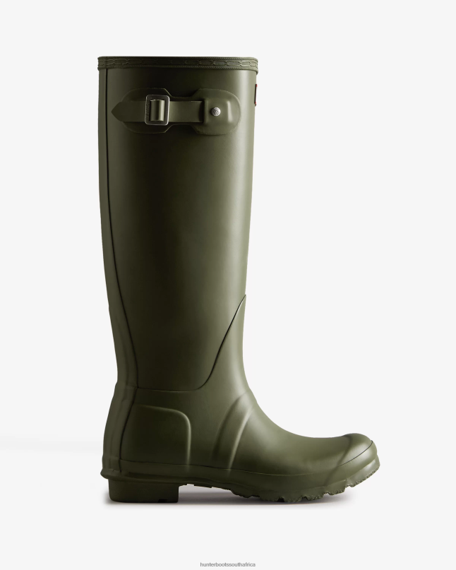 Women Original Tall Rain Boots 8D4VJ91 Hunter Olive Leaf