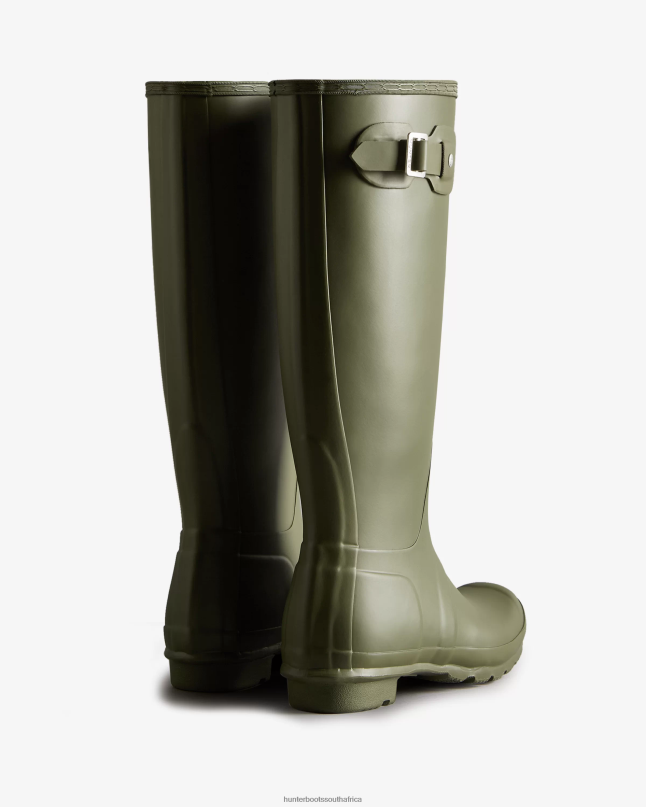 Women Original Tall Rain Boots 8D4VJ91 Hunter Olive Leaf