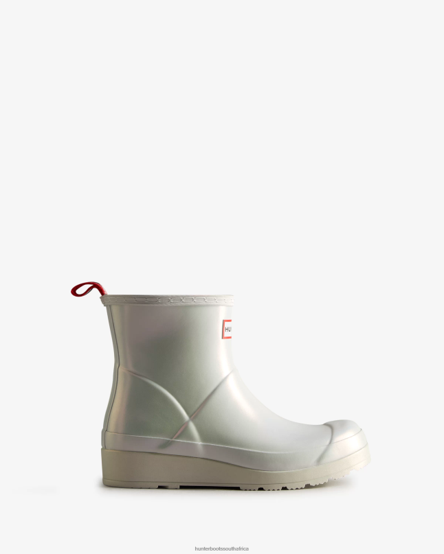 Women Play Short Nebula Rain Boots 8D4VJ31 Hunter Silver