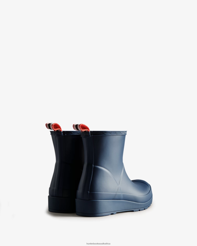 Women Play Short Rain Boots 8D4VJ214 Hunter Kerhuelen Navy