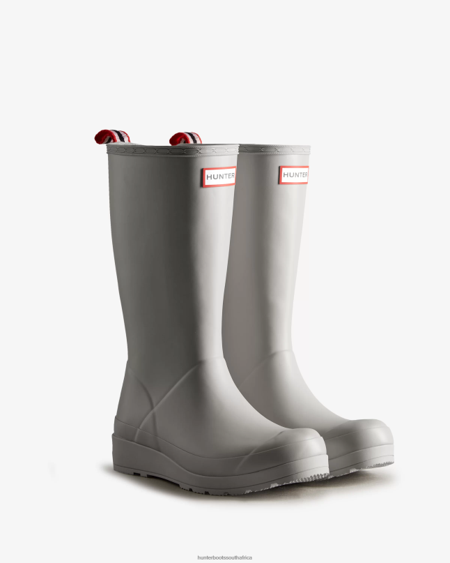 Women Play Tall Rain Boots 8D4VJ13 Hunter Zinc Grey