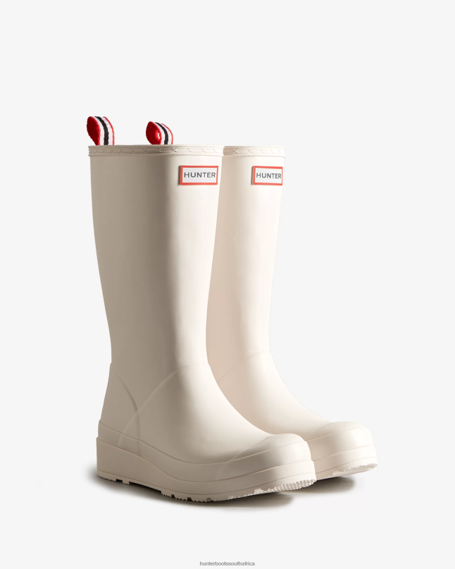 Women Play Tall Rain Boots 8D4VJ227 Hunter Cast Pale Grey