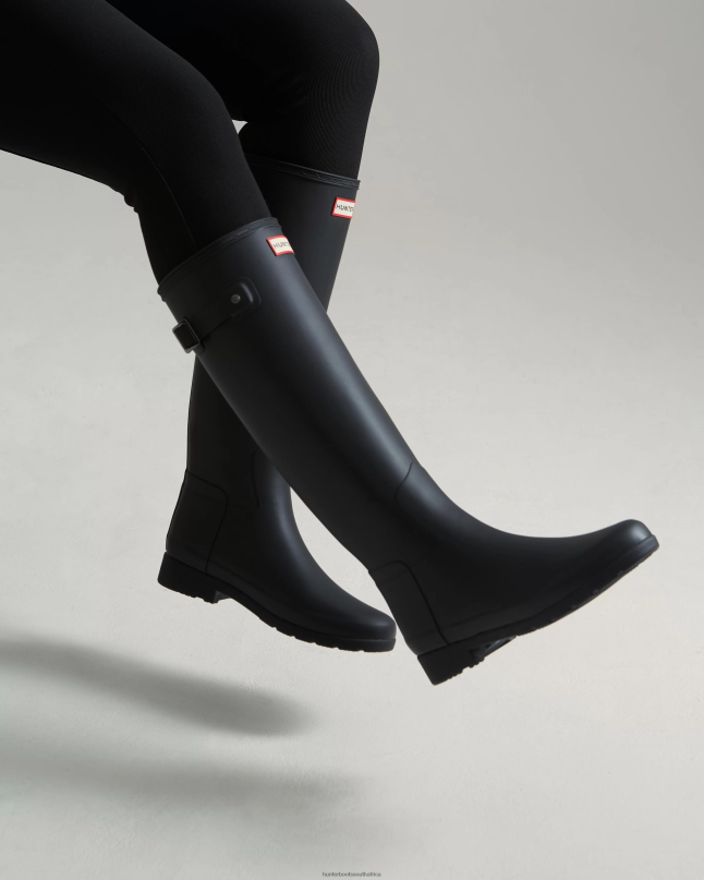 Women Refined Slim Fit Rain Boots 8D4VJ7 Hunter Black