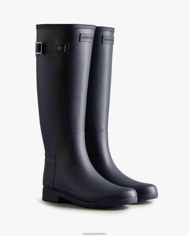 Women Refined Slim Fit Tall Rain Boots 8D4VJ93 Hunter Navy
