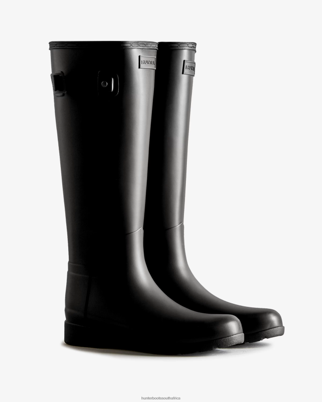 Women Refined Tall Rain Boots 8D4VJ95 Hunter Black