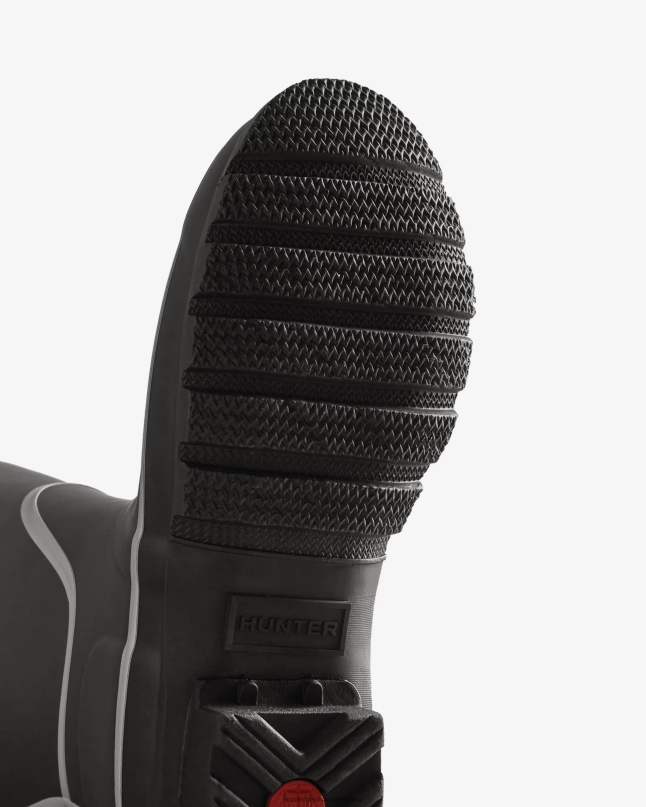 Women Reflective Outline Tall Rain Boots 8D4VJ203 Hunter Black