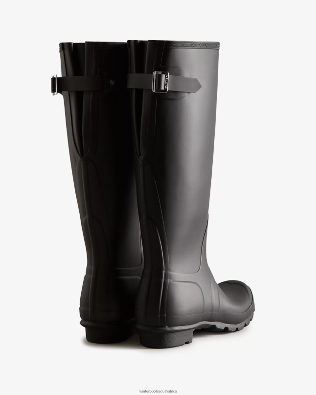 Women Tall Back Adjustable Rain Boots 8D4VJ63 Hunter Black