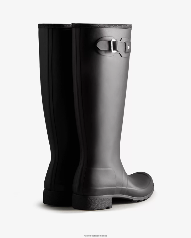 Women Tour Foldable Tall Rain Boots 8D4VJ167 Hunter Black