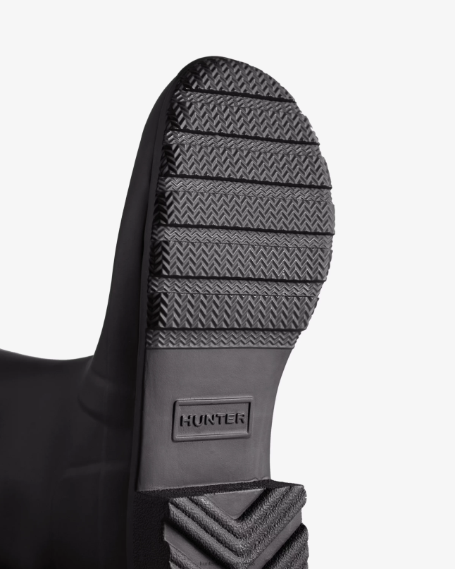 Women Tour Foldable Tall Rain Boots 8D4VJ167 Hunter Black