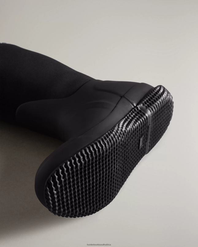 Women Insulated Roll Top Vegan Shearling Boots 8D4VJ274 Hunter Black