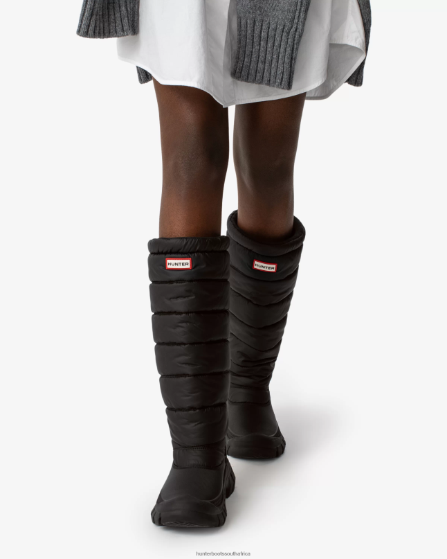 Women Intrepid Insulated Tall Snow Boots 8D4VJ122 Hunter Black