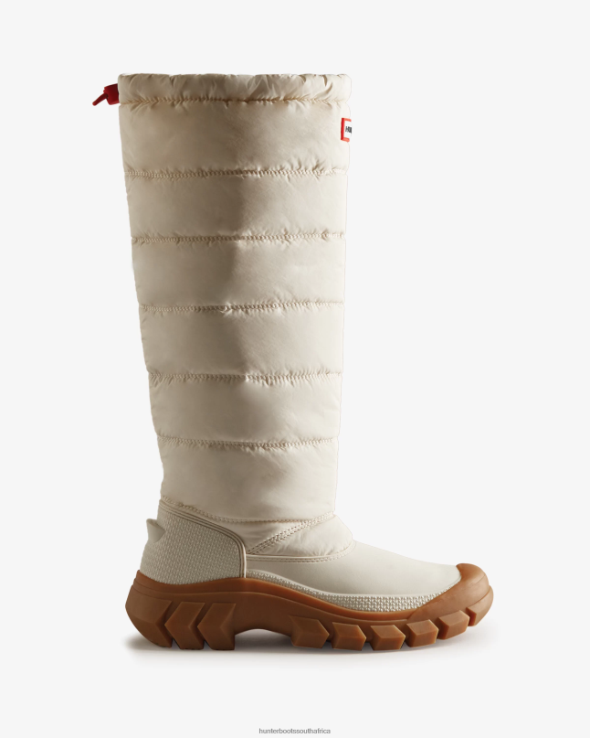 Women Intrepid Insulated Tall Snow Boots 8D4VJ322 Hunter White Willow/Gum