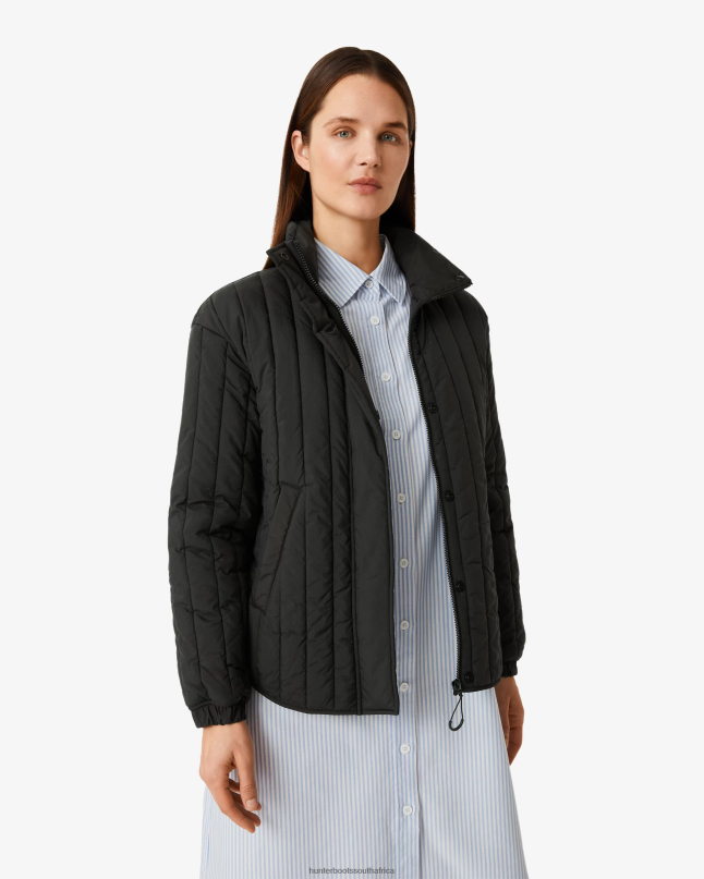 Women Explorer Recycled Nylon Quilted Jacket 8D4VJ348 Hunter Black