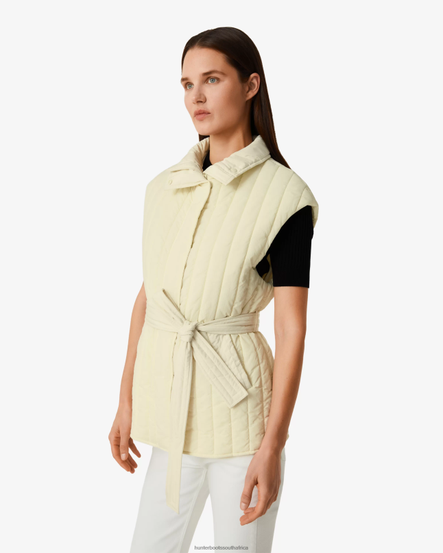 Women Explorer Recycled Nylon Quilted Vest 8D4VJ347 Hunter Soft Sand