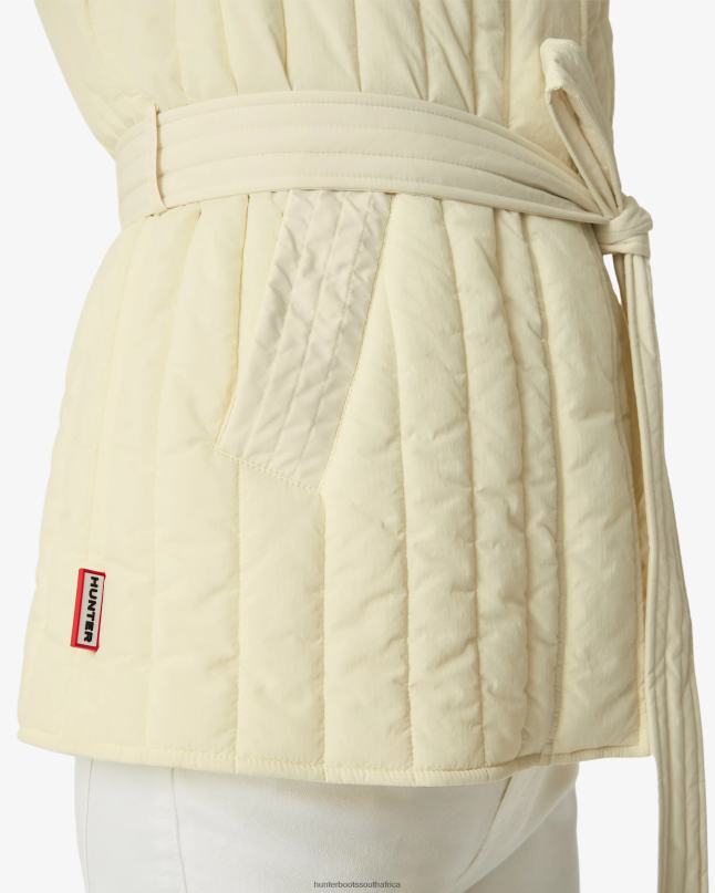 Women Explorer Recycled Nylon Quilted Vest 8D4VJ347 Hunter Soft Sand