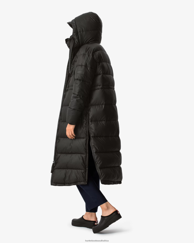 Women Intrepid Insulated Long Puffer Coat 8D4VJ341 Hunter Black