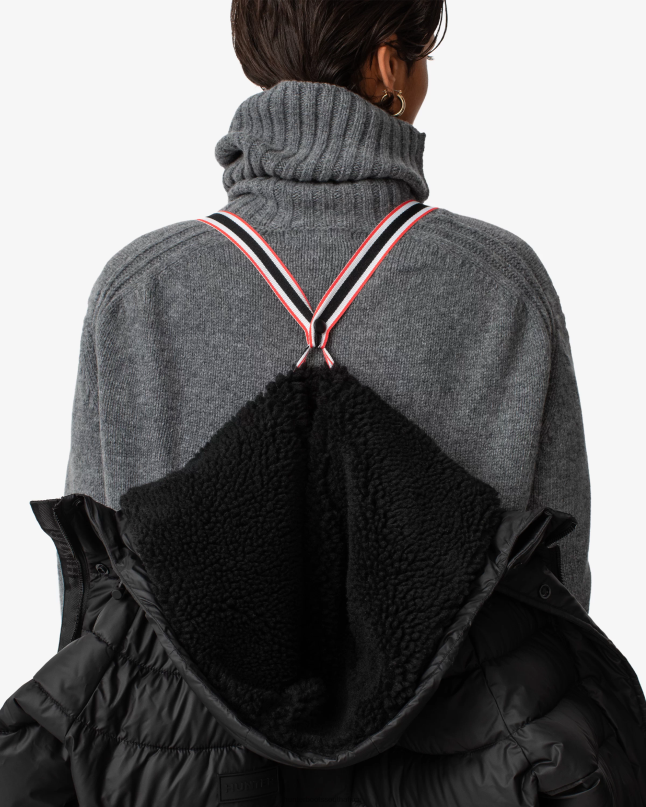 Women Intrepid Insulated Mid Puffer Jacket 8D4VJ362 Hunter Black