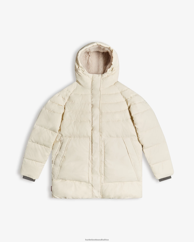 Women Intrepid Insulated Mid Puffer Jacket 8D4VJ363 Hunter White Willow