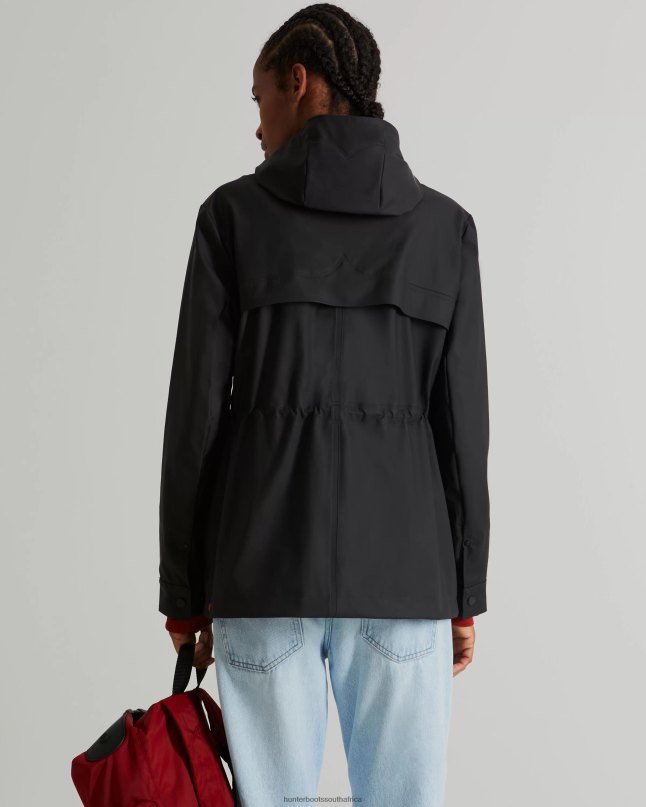 Women Lightweight Waterproof Jacket 8D4VJ335 Hunter Black