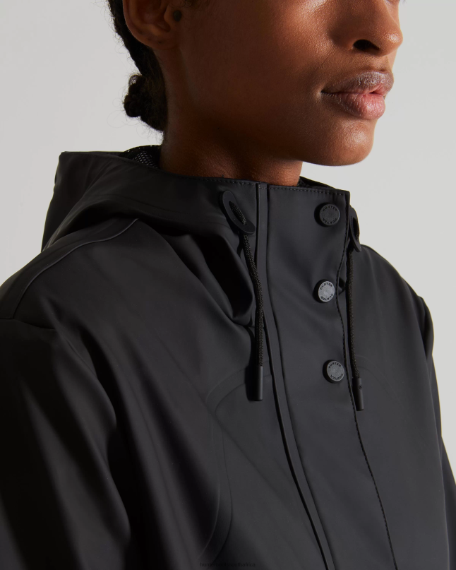 Women Lightweight Waterproof Jacket 8D4VJ335 Hunter Black