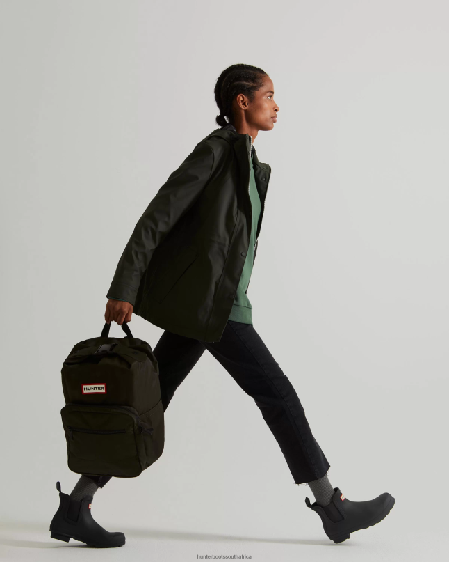 Women Lightweight Waterproof Jacket 8D4VJ336 Hunter Dark Olive