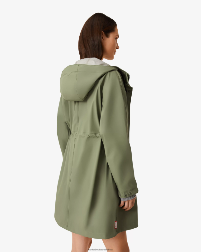 Women Lightweight Waterproof Parka 8D4VJ334 Hunter Lichen Green