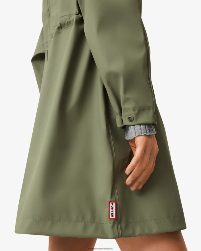 Women Lightweight Waterproof Parka 8D4VJ334 Hunter Lichen Green