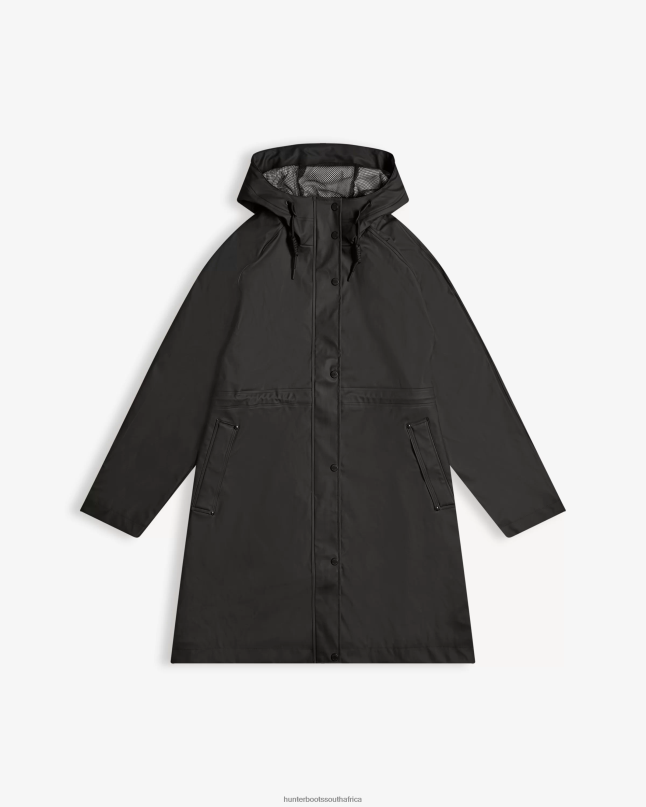 Women Lightweight Waterproof Parka 8D4VJ339 Hunter Black