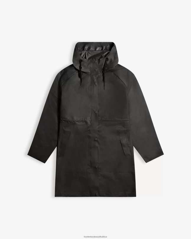 Women Play Transparent Vinyl Waterproof Parka 8D4VJ351 Hunter Black