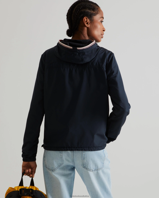 Women Recycled Lightweight Packable Jacket 8D4VJ357 Hunter Navy