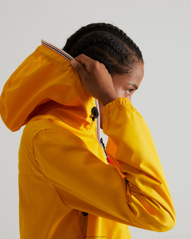 Women Recycled Lightweight Packable Jacket 8D4VJ358 Hunter Yellow