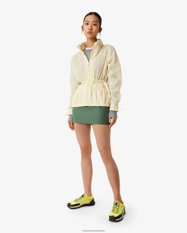 Women Travel Recycled Nylon Shell Jacket 8D4VJ344 Hunter Shaded White