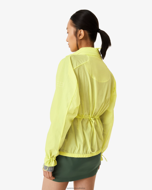 Women Travel Recycled Nylon Shell Jacket 8D4VJ345 Hunter Zesty Yellow