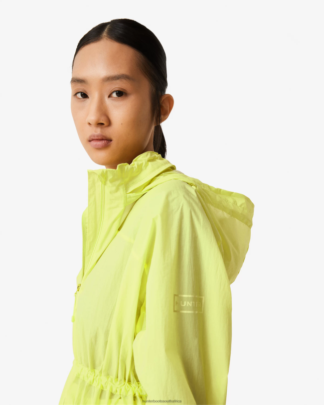Women Travel Recycled Nylon Shell Jacket 8D4VJ345 Hunter Zesty Yellow