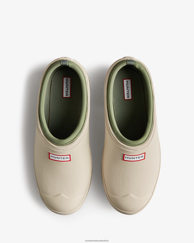 Women Gardener Clogs 8D4VJ294 Hunter Cast Pale Grey