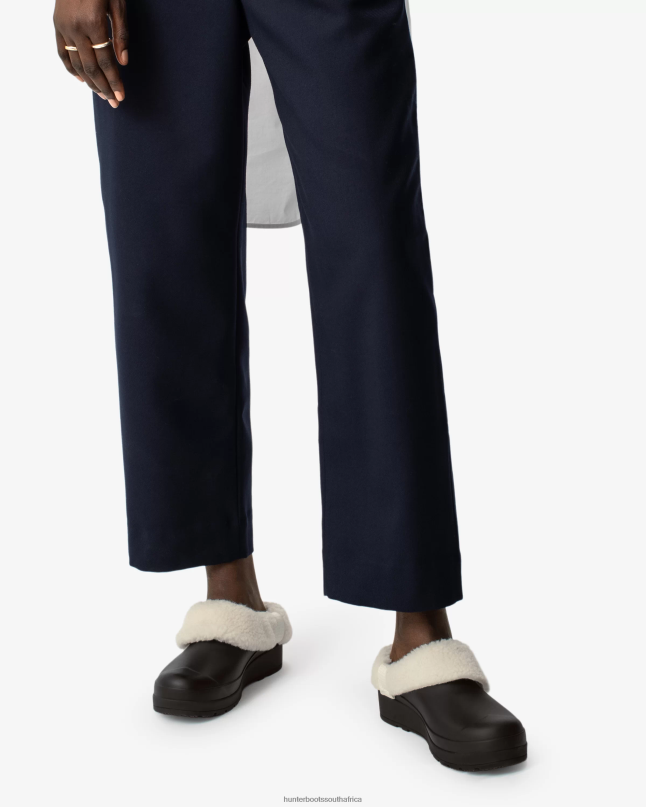 Women Play Vegan Shearling Insulated Clogs 8D4VJ258 Hunter Black