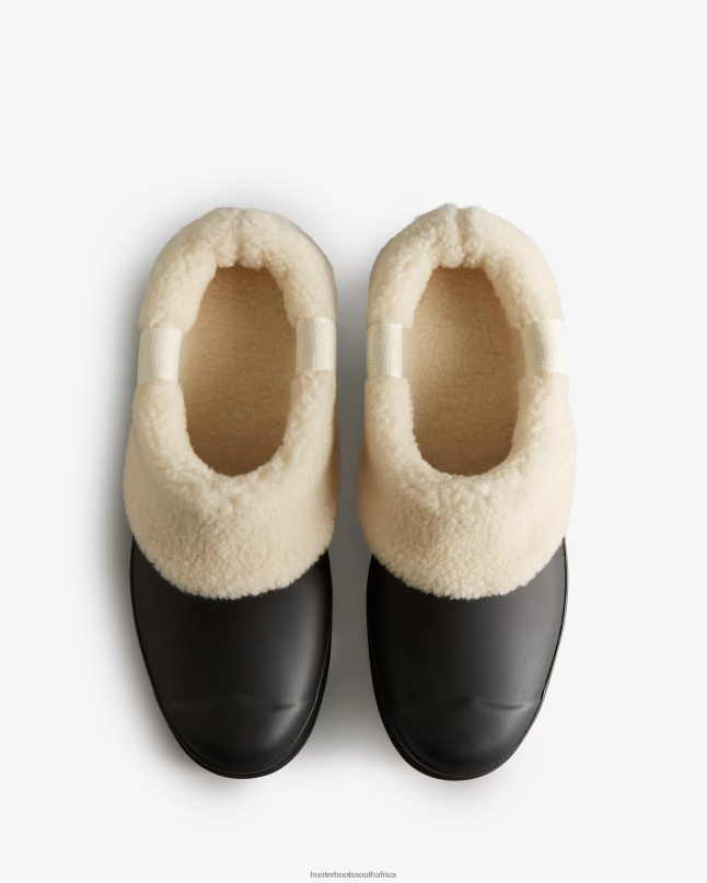 Women Play Vegan Shearling Insulated Clogs 8D4VJ258 Hunter Black