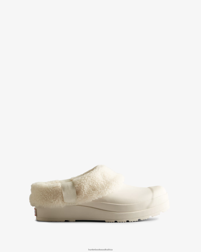 Women Play Vegan Shearling Insulated Clogs 8D4VJ261 Hunter White Willow