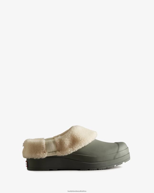 Women Play Vegan Shearling Insulated Clogs 8D4VJ329 Hunter Urban Grey